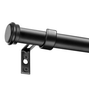 lot 33180 image: Zeerobee Curtain Rods for Windows 32 to 168, 1 Inch Black Heavy Duty Adjustable Drapery Rods, Modern IndoorOutdoor Curtain Pole for Bedroom, Living Room, Patio, Farmhouse, 32-168 - Retail $32