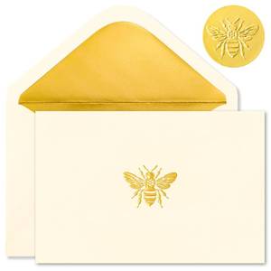 lot 33196 image: Crisky 50 Pack Smile Boho Sun Blank Cards and Envelopes 4x6, Embossed Gold Foil Blank Greeting Cards Bulk for Wedding, Bridal Shower, Baby Shower, Birthday Party Decoration Favors - Retail $22