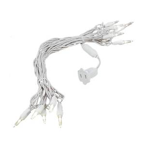 lot 33540 image: Novelty Lights Vintage Style T5 Warm White LED Christmas Lights, 11 Feet White Wire String of 10 Mini Bulbs, UL Listed IndoorOutdoor Tree Lighting - Retail $17
