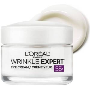 lot 33565 image: LOreal Paris Wrinkle Expert 55 Anti-Wrinkle Eye Cream with Calcium, Reduce Crows feet, 0.5 Oz - Retail $13