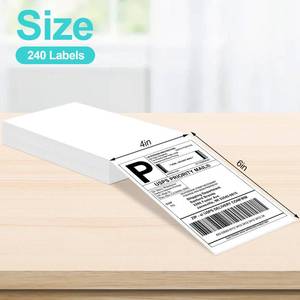 lot 33572 image: Joyberg 4x6 Thermal Labels 240 PCS, Shipping Labels, Strong Adhesive Thermal Label, White Printer PaperLabel - Retail $6