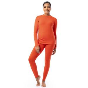 lot 42519 image: Fruit of the Loom Womens High Neck Top and Legging Thermal Set, Mandarin, Medium - Retail $12