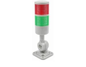 lot 37030 image: Led Signal Tower Stack Lights, Industrial Signal Warning Lights, Column Tower Lamp Andon Lights with Rotatable Base, SteadyFlashing Light Switchable,12V 24V DC(2-Layer, with Buzzer) - Retail $18