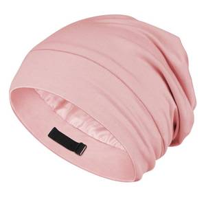 lot 37047 image: Silk Baby Bonnet 6-12 Months 100% Mulberry Silk & Modal, Anti-Frizz for Curly Hair, Adjustable Fit Growing Toddler Pink - Retail $16