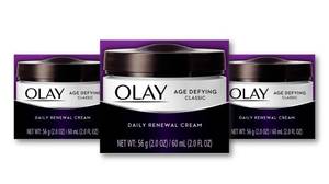lot 37063 image: Olay Age Defying Classic Daily Renewal Cream, Face Moisturizer, 2 Oz (Pack of 1) - Retail $35