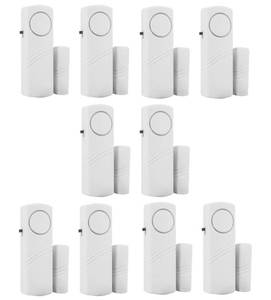 lot 37107 image: Personal Security Window & Door Alarm Bell  Wireless Sensor Door Window Burglar Alarm  Pack of 10 - Retail $15