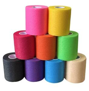 lot 37182 image: 9 Pack Pre Wrap Athletic, 2.75 Inches X 12 Yards Multi-Color Prewrap Athletic Tape for Hair Soccer, Sports Pre Wrap Tape, Pre-Wrap Foam Underwrap Tape Ankles Wrists Hands Knees Elbows - Retail $8