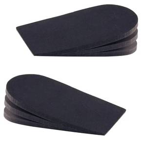 lot 37184 image: Adjustable Heel Lifts for Shoes, 14 Height Increase Insoles for Achilles Tendonitis, Heel Pain, Leg Length Discrepancy, Plantar Fasciitis, Shoe Lifts Men, Women (Black, Large (1 Pair)) - Retail $14