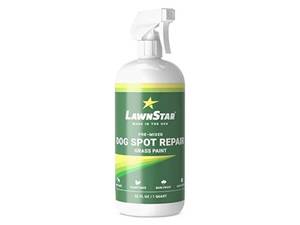 lot 37185 image: Dog Spot Repair Grass Paint, Pre-Mixed & Ready to Spray - Covers Brown Burn Patches on Lawn (32 fl oz) - Retail $15