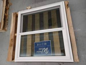lot 14027 image: Double Hung Vinyl Window, Approximately 37 x 36