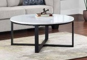 lot 26276 image: Adley Faux Marble Coffee Table