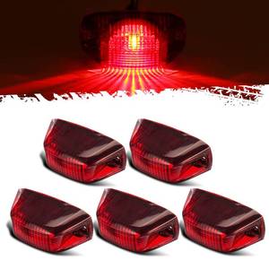 lot 9279 image: Partsam 5pcs Replacement for Ram Promaster 1500 2500 3500 Rear Cab Marker Roof Lights Rear Roof Mounted Cab Light Lamps Top Clearance Assembly 2014 2015 2016 2017 2018 2019 2020 wreplaceable Bulbs