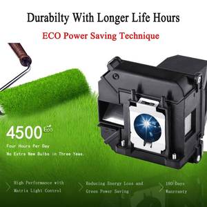 lot 9300 image: EWOS ELP68 Replacement Lamp Bulb for Epson-ELPLP68-PowerLite-Home-Cinema 3020 3020E 3010 3010E Projectors