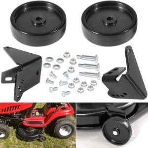 lot 9308 image: sevencow OEM-190-183 Mower Deck Wheel Kit for MTD Lawn Tractor 38 and 42 Decks 2009 and Prior - Replacement Deck Wheels with Brackets & Hardware for Yard Man, Troy-Bilt, Yard Machines Models
