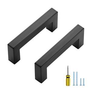 lot 9318 image: Ravinte 30 Pack Black Cabinet Pulls 3 Inch Square Kitchen Cabinet Handles Matte Black Kitchen Hardware for Drawer Pulls Drawer Handles Come with Screwdriver