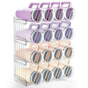 lot 9353 image: Gracenal Upgraded Larger Tumbler Organizer for Stanley Cup 40 oz with Handle, Kitchen Storage for Stanley Cup Accessories, Pantry Organizers and Storage for Tumbler Mug Cup Gifts (Larger-16-bottle)