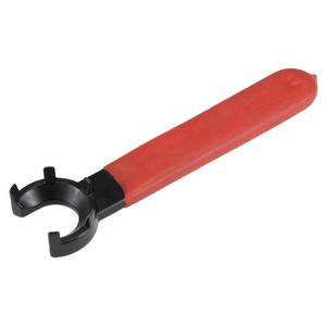 lot 9373 image: uxcell Collet Chuck Wrench Spanner for ER25M Clamping Nut Milling Machine Lathe Chuck Holder Tool with Red Non-slip Handle