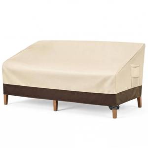 lot 9435 image: Vailge Heavy Duty Patio Sofa Cover, 100% Waterproof 3-Seater Outdoor Sofa Cover,Lawn Patio Furniture Covers with Air Vent and Handle,93 Wx 40 Dx 35 H,Beige&Brown
