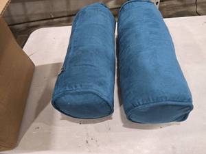 lot 9482 image: Cylinder Bolster Pillow Decorative Throw Pillows 2 Pack