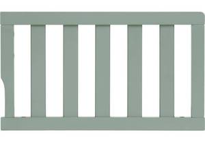 lot 9511 image: Dream On Me Toddler Guard Rail for Convertible Crib, Solid Wood Bed Rail for Toddler Bed Conversion, Meadow Green