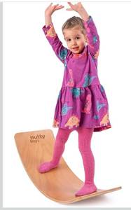 lot 9544 image: NUTTY TOYS Montessori Wooden Wobble Board for Kids & Adults -100% Natural Wood Balance Board, Waldorf Toddler Balancing Toy, Unique Boy Girl Open Ended Toy Best Valentines Day & Easter Gifts Idea 2026