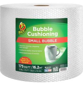 lot 9561 image: Duck Brand Small Bubble Cushioning Wrap for Moving & Shipping - 175 FT Bubble Packing Wrap for Extra Protection Packaging Boxes & Mailers - Clear Bubble Roll Moving Supplies, Perforated Every 12 IN