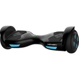 lot 9571 image: Hover-1 Helix Electric Hoverboard with Lights & Bluetooth Speaker Children 8 160 lbs - Black