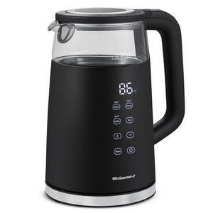lot 9597 image: Elite EKT8717 Black 1.7l Double Wall Cool Touch Electric Kettle