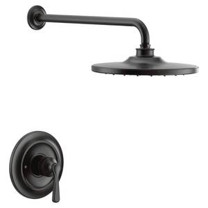 lot 14058 image: Moen Uts344302ep Colinet Single Function Pressure Balanced Valve Trim Only - Black