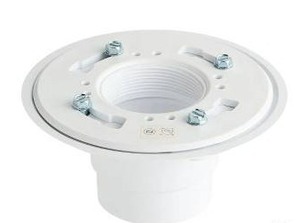 lot 14063 image: Signature Hardware PVC Shower Drain Flange