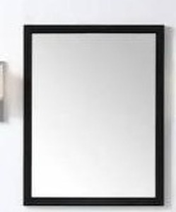lot 14093 image: OVE Decors Tahoe 28 in. W x 36 in. H Framed Wall Mirror in Black
