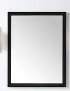 lot 14096 image: OVE Decors Tahoe 28 in. W x 36 in. H Framed Wall Mirror in Black