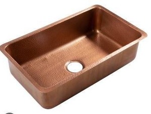 lot 14100 image: Sinkology Orwell 30 L x 18 W Undermount Handmade Single Bowl Kitchen Sink