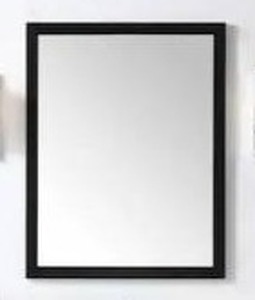 lot 14101 image: OVE Decors Tahoe 28 in. W x 36 in. H Framed Wall Mirror in Black
