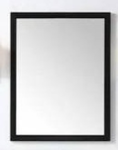 lot 14105 image: OVE Decors Tahoe 28 in. W x 36 in. H Framed Wall Mirror in Black