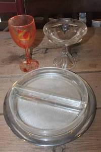 lot 4979 image: Vintage Relish Dish and More