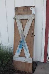 lot 4996 image: Antique Wood Barn Door 23 x 76
