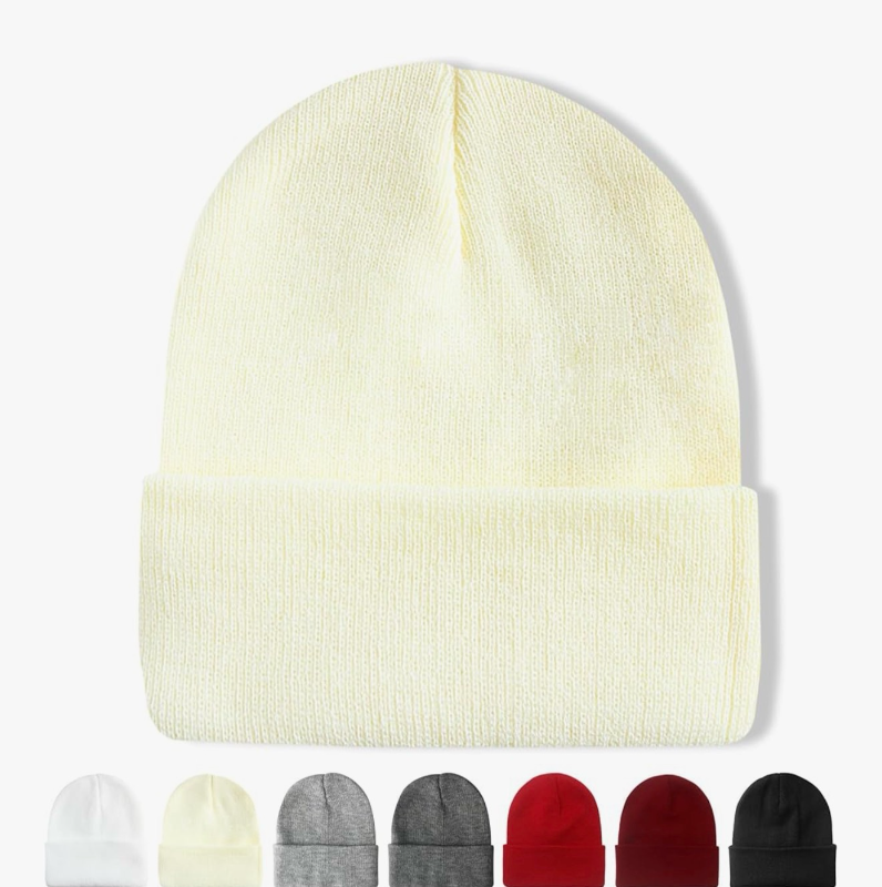 lot 4176 image: NPQQUAN Beanie for Men Women Winter Hats for Mens Beanie Cuffed Knit Beanies Skull Cap - Retail $0