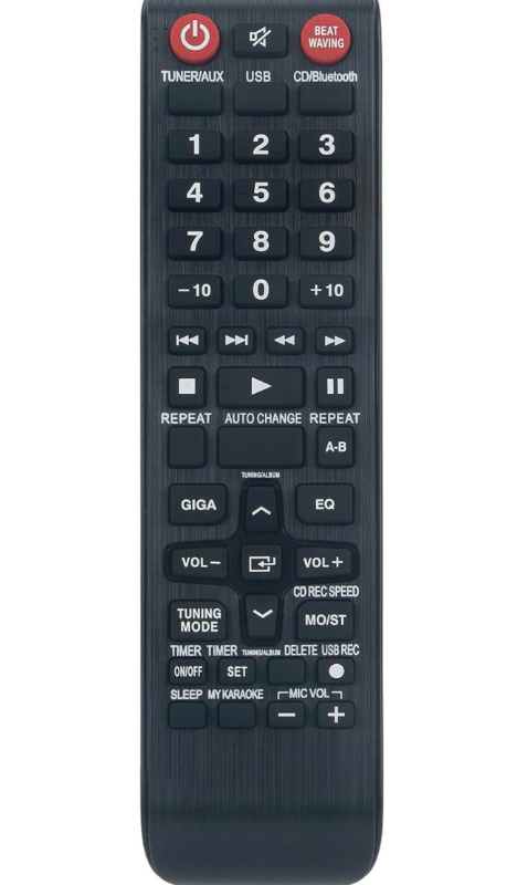 lot 4189 image: AIDITIYMI AH59-02553A Replacement Remote Compatible with Samsung Stereo MX-FS8000 MX-FS9000 MX-FS9000ZA MX-FS8000ZA MX-F630B MX-F730B MX-F830B MX-F830 MX-F850 MX-F630 MX-F730 - Retail $0