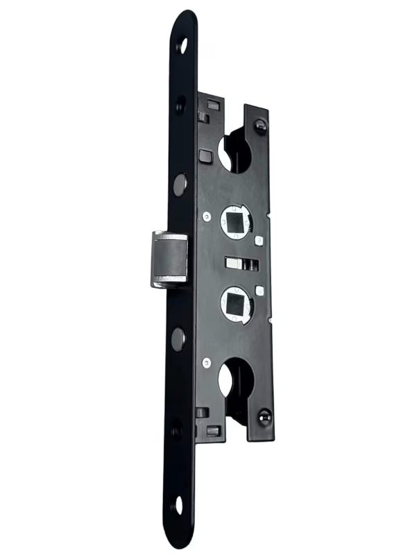 lot 4267 image: MaxxGeek 2 Point Bolt Mortise Lock Body Fit Pella Storm Doors (Black) - Retail $0