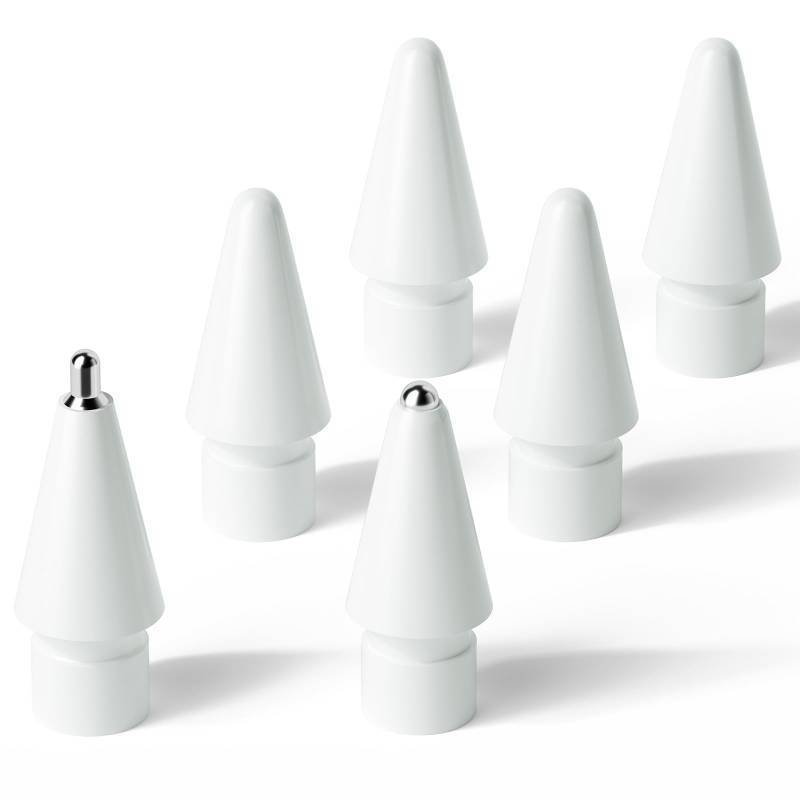 lot 4379 image: Hastraith Upgraded Replacement Tips for Apple Pencil 12ProUSB-C, Mix Metal Tips for Apple Pencil Compatible Nibs with All Generation (6 Pack)