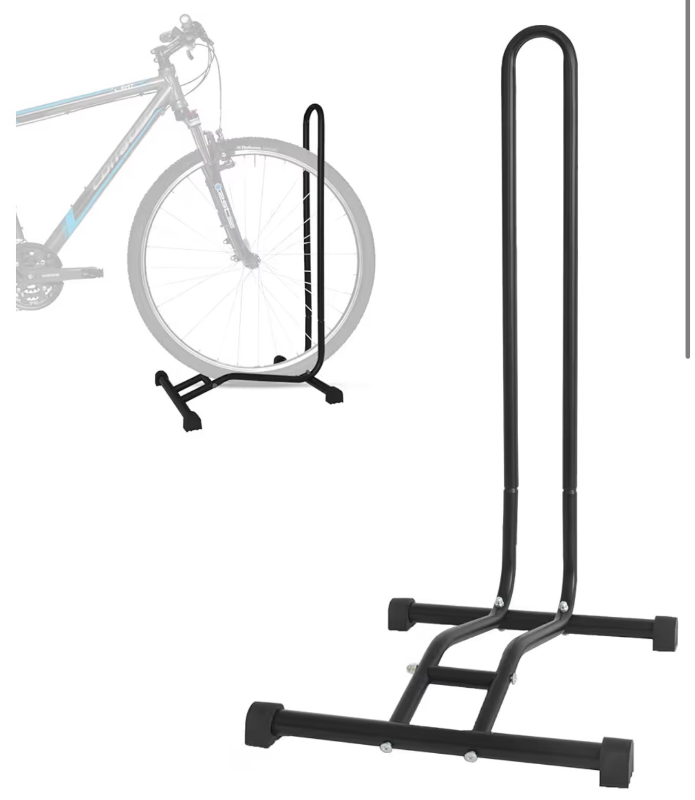 lot 4451 image: ONLYGU Bike Stand Bicycle stand Bike Stand Floor Bike Stand for Garage mountain bike stand Space-Saving Solution for Indoor and Outdoor Bicycle Storage - Retail $0