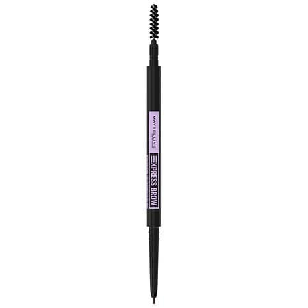 lot 4520 image: Maybelline Express Brow Ultra Slim Eyebrow Pencil - Black Brown - 0.003oz Blending Spoolie & Finish, Triclosan-Free - Retail $19