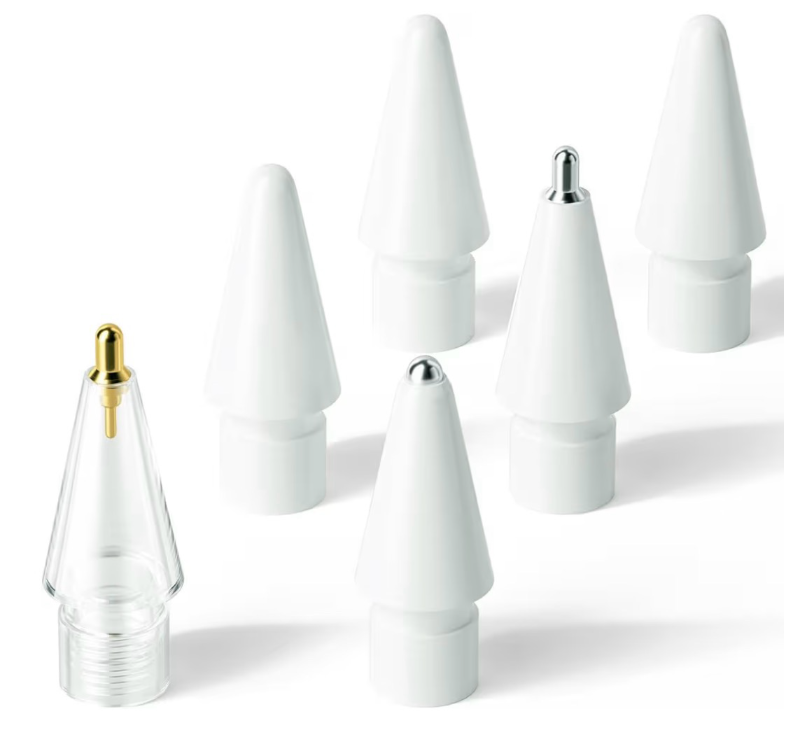 lot 4569 image: Hastraith Upgraded Replacement Tips for Apple Pencil 12ProUSB-C, Mix Metal Tips for Apple Pencil Compatible Nibs with All Generation (6 Pack) - Retail $0