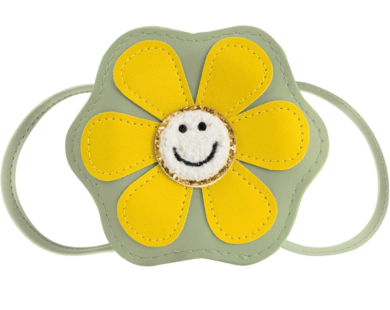 lot 4718 image: Daisy Flower Tiny Small Purse Crossbody Shoulder Bag for Toddler Teen Girls 2 3 4 5 6 7 8 Year Old Kids Baby Gift - Retail $0