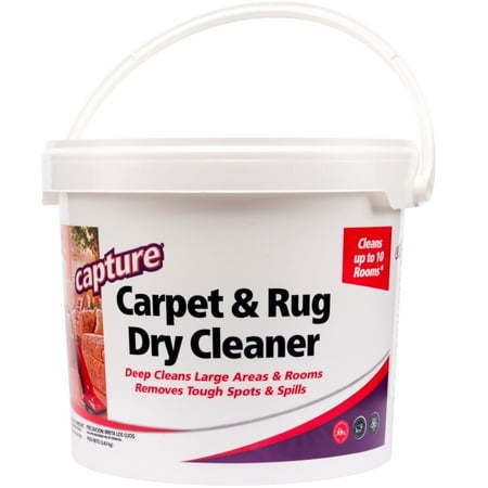 lot 8102 image: Capture Carpet & Rug Cleaner Powder  Fresh Scent  with Resealable Lid  8 lb Pail - Retail $63