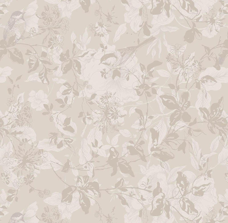 lot 2548 image: Heroad Beige Brown Wallpaper Floral Wallpaper Peel and Stick Boho Contact Paper Vintage Wall Paper Removable Self-Adhesive for Bedroom Cabinets Decoration Thicken Vinyl 17.3 x 78.7 - Retail $0