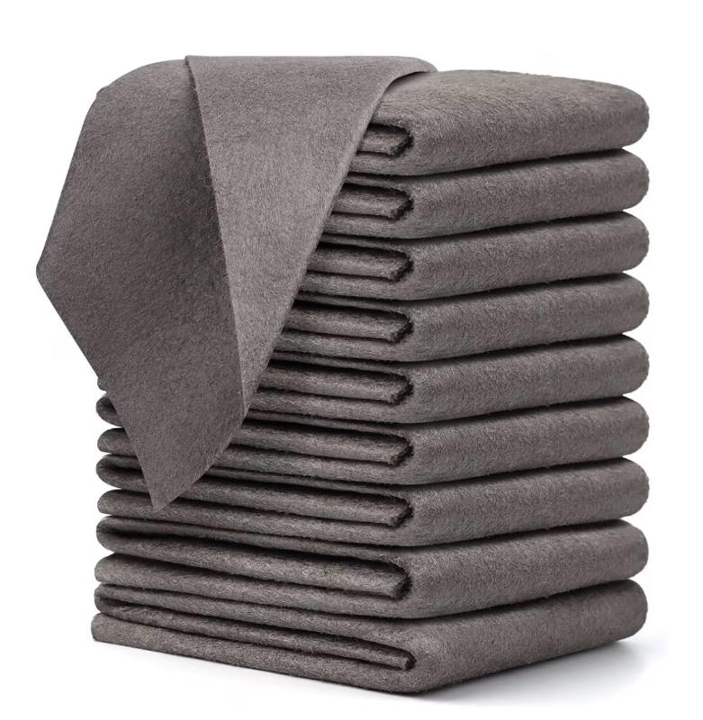 lot 3332 image: 12 Pcs Thickened Magic Cleaning Cloth, Microfiber Streak Free Cleaning Cloths Reuseable Magic Cleaning Wipes for Windows Glass - Retail $0