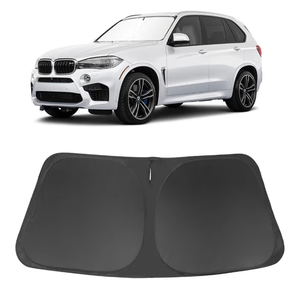 lot 4792 image: D-Lumina Winshield Sun Shade for 2014-2018 BMW X5, Foldable Front Sun Shield Protector Blocks UV Rays, Window Sunshade Sun Visor Interior Accessories