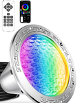 CAtArt 10 Inch LED Pool Lights for Inground Pool,12V DC 35W Color Changing Inground Pool Ligh,Remote and APP - Retail: $0